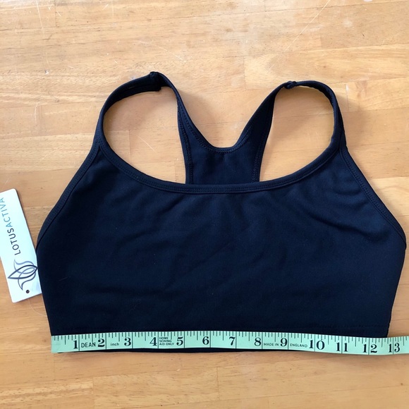 NWT Lotus Activa Black Sports Bra - Picture 10 of 10